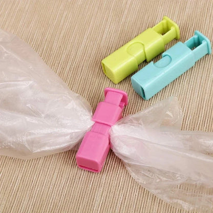 2pcs Food Sealing Bag Clip Reusable Fresh Food Storage Tools Plastic Sealer Clamp Snack Bread Seal Bag Home Kitchen Storage Clips