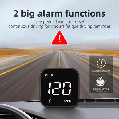 Universal Car Mini HUD G4S GPS Head Up Display Auto Digital KMH/MPH Speedometer Black / Green Font Speed Board  Projection