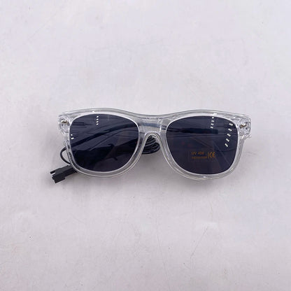 Light Up Led Glasses Neon Party Luminous Glasses EL Wire Glowing Sunglasses Novelty Gift for Adult Glow Bright Light Supplies