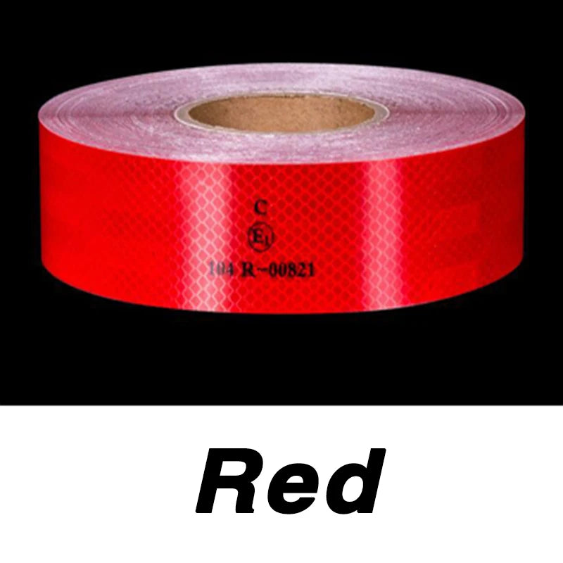 5cm 104R High Intensity Reflective Conspicuity Warning Tape For Bike Truck Boats Trailer Self-Adhesive Waterproof Safety Tape