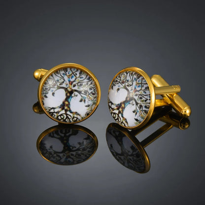 Copper material, plating, entertainment, hobbies, cufflinks, musical notes, chromatics, piano, guitar, French shirt, acce