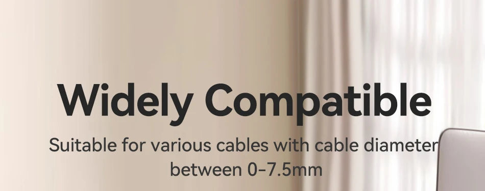 Rocoren Magnetic Cable Organizer Smooth Adjustable Cord Holder Magnet Desktop Cable Management Wire Protector Cable Clips Set