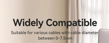 Rocoren Magnetic Cable Organizer Smooth Adjustable Cord Holder Magnet Desktop Cable Management Wire Protector Cable Clips Set