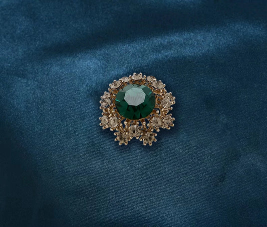 Mini anti glare low neckline circular buckle pin brooch, exquisite pin fixing clothes, seamless concealed buckle accessory