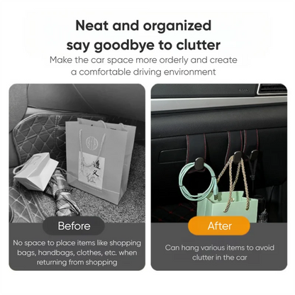 RazorRide Universal Car Passenger Glove Box Hooks Aluminum Alloy Hanging Hook Purse Bag Hat Hanger Holder Auto Interior Storage