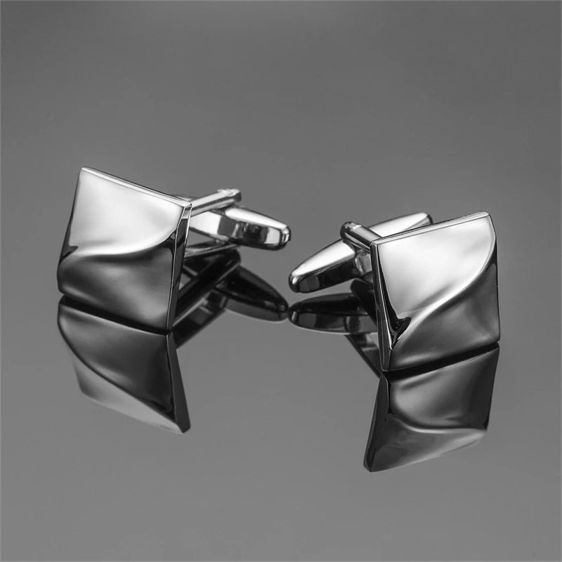 High quality men's French shirt cufflinks brand new fashion laser metal Chinese knot cufflinks manufacturer wholesale