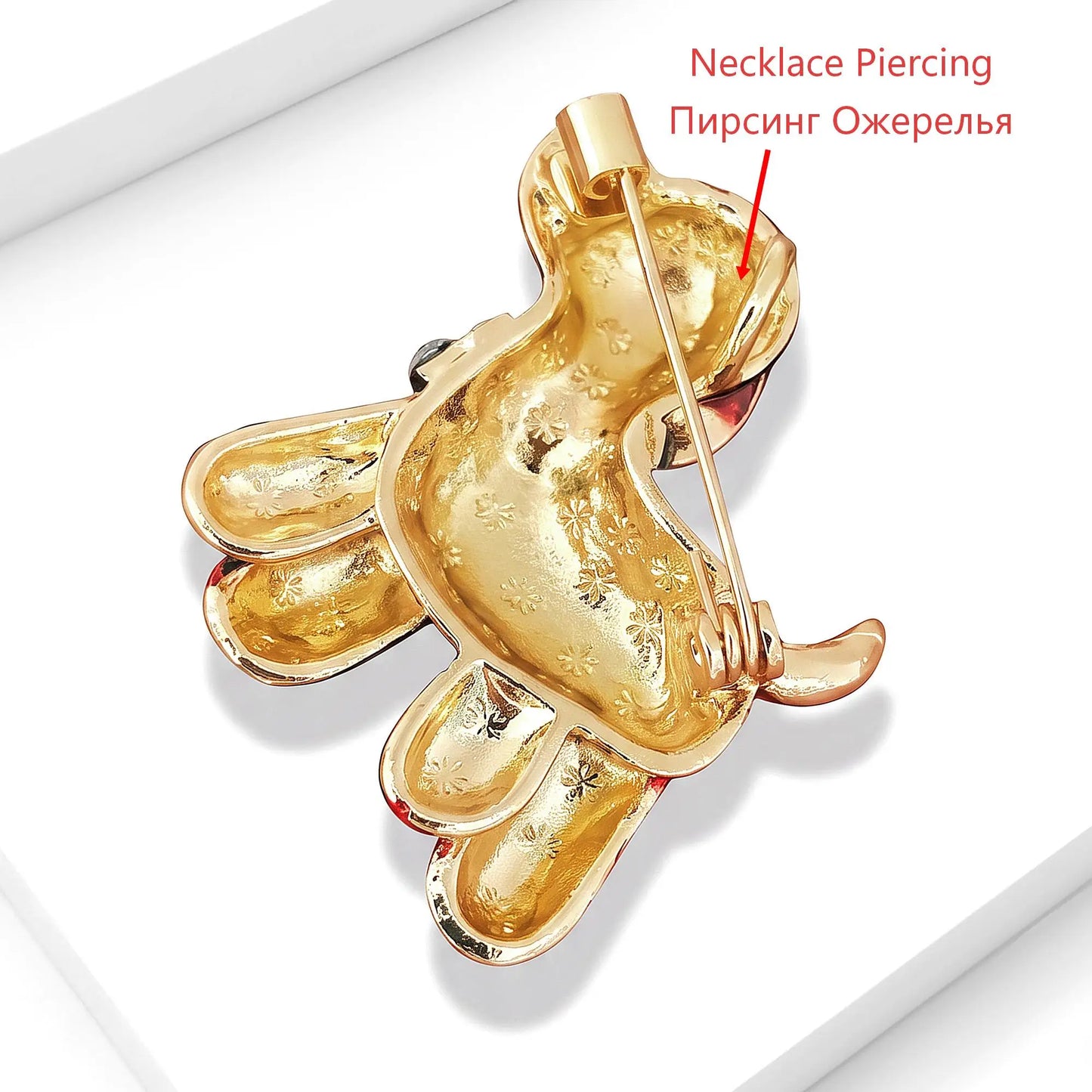 Beaut&Berry Trendy Enamel Dog Brooches for Women Unisex Animal Pins Casual Party Jewelry Accessories Gifts Decoration