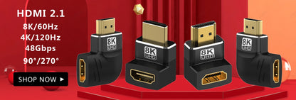 HDMI 2.1 Extension Cable 8K@60Hz HDMI 2.1 Male-Female Bi-Directional 48Gbps 4K@120Hz For HDTV RTX PS5 Xbox HDR Video PC Laptop