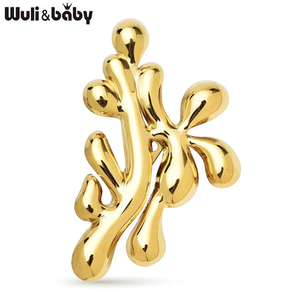 Wuli&baby Stainless Steel Viable Sperm Brooches For Women Unisex 2-color Art Design Sperms Party Causal Clothes Pins Gifts