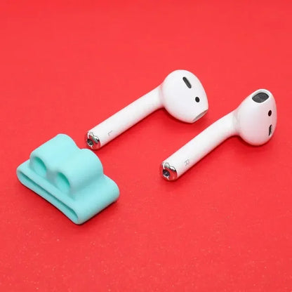 For AirPods Silicone Stand Holder Bluetooth Earphone Apple I7 Earphones Earbud Holder Clip for Apple Watch Anti-lost