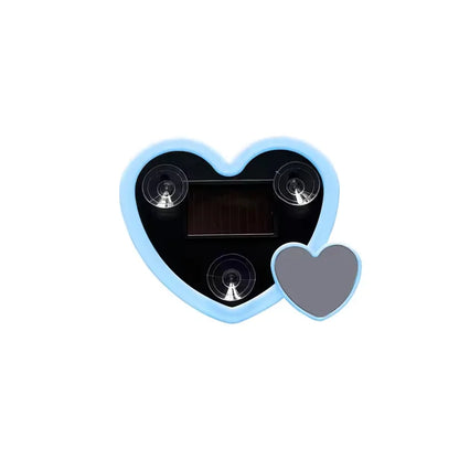 Solar Powered Car Neon Light Wireless Cute Heart Shaped Led Ambient Light Suction Cup USB Rechargeable Atmosphere Breathing Lamp