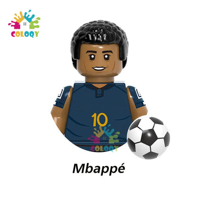 Kids Toys Football Stars Building Blocks Sport Player Mini Action Figures Toys For Boys Christmas Gifts