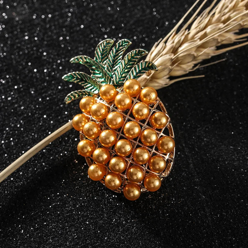 Elegant and Beautiful Watermelon Apple Durian Mulberry Fruit Design Brooch Pin for Men and Women Clothing Accessories