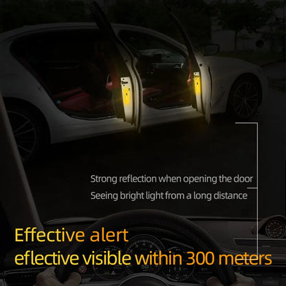 4PCS Car Stickers Door Opening Reflective Warning Sticker For Subaru STI Forester Impreza Legacy Outback XV BRZ WRX Tribeca