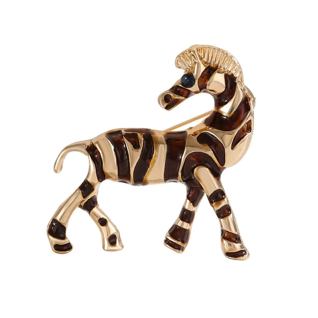 SKEDS Zodiac Horse Year Series Brooch High-End Luxury Chinese Style 2026 Birth Year Accessory Exquisite Animal Pin Gift