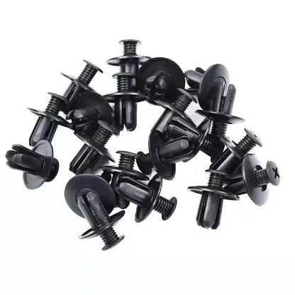 1/5/10/30/50/100pcs 8mm Plastic Rivets Fasteners Screw Car Bumper Fender Black Rivet Car Fastener Clips for Toyota Focus Kia Nis