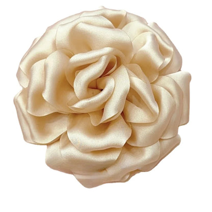 11CM Handmade Fabric Rose Flower Brooch Korean Fashion Corsage Lapel Pins for Women Accessories Wedding Party Jewelry