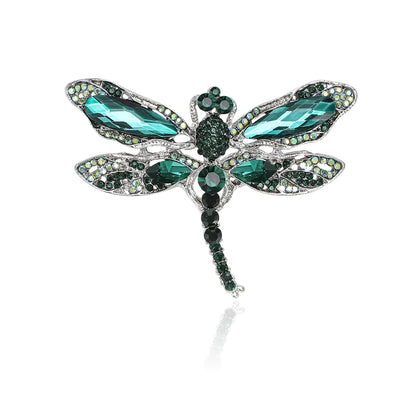 Beaut&Berry Crystal Dragonfly Brooches for Women Unisex insect Pins Multi-coloured Optional Casual Party Accessories Gifts
