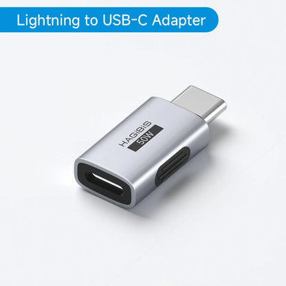 Hagibis USB C To Lightning Adapter Male to Female Charging Converter Date Transfer for iPhone 13/14 Pro Max AirPods 1 EarPods