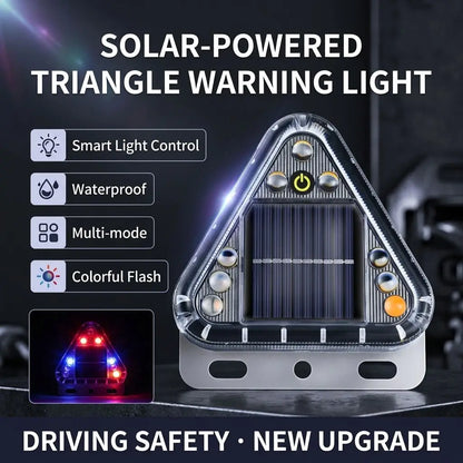 Solar Strobe Warning Light Anti-Collision Flashing Light Truck Night Display Wide for Cars Motorcycles Anti-Rear Collision Stop