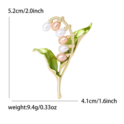 Fashion Enamel Flower Brooches for Women Unisex Plant Pins Office Casual Party Friend New Gifts Jewelry Accessories Decoration