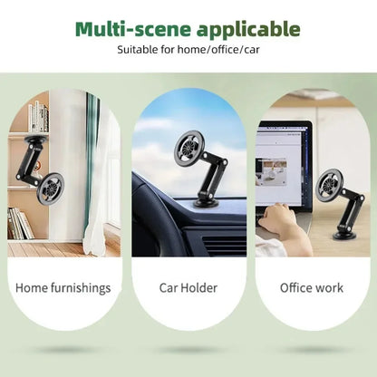 Multifunctional Magnetic Car Mount 360° Rotating Foldable Magnetic Mount for Car Navigation