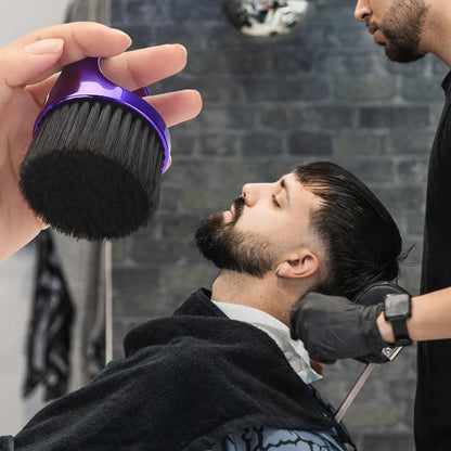 Ring Neck Duster Barber Remove Loose Hair Brush Hair Cutting Brush Soft Hair Cleaning Brush Hairdressing Tools
