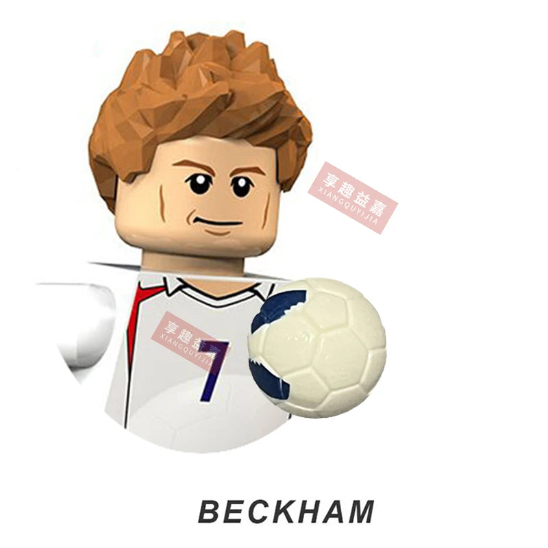 2026 NEW World Famous Football Players Figurine Messi Ronaldo Neymar Lewandowski Mini Action Building Block Model Toy Kids Gifts