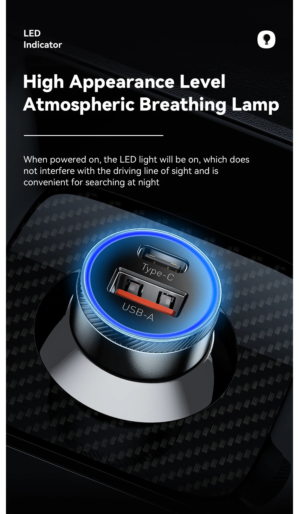 Essager 54W USB Car Charger 5A Fast Charge 3.0 QC  SCP AFC 30W USB Type C Quick Charging For Xiaomi poco iPhone Huawei Samsung