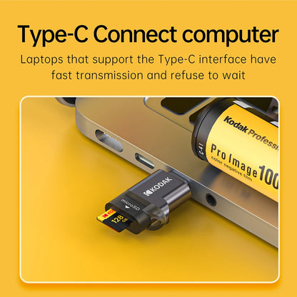 Kodak Type-C Micro SD Card Reader TF Memory Card High-speed Transmission Adapter