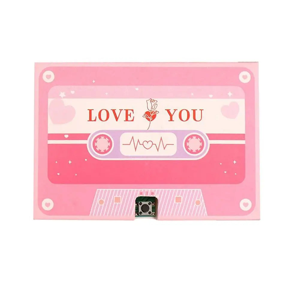 Voice Recordable Greeting Card 60 Seconds Recording Time Message Recorder Cassette Recording Voice Tape Greeting Card