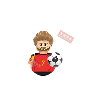 2026 NEW World Famous Football Players Figurine Messi Ronaldo Neymar Lewandowski Mini Action Building Block Model Toy Kids Gifts