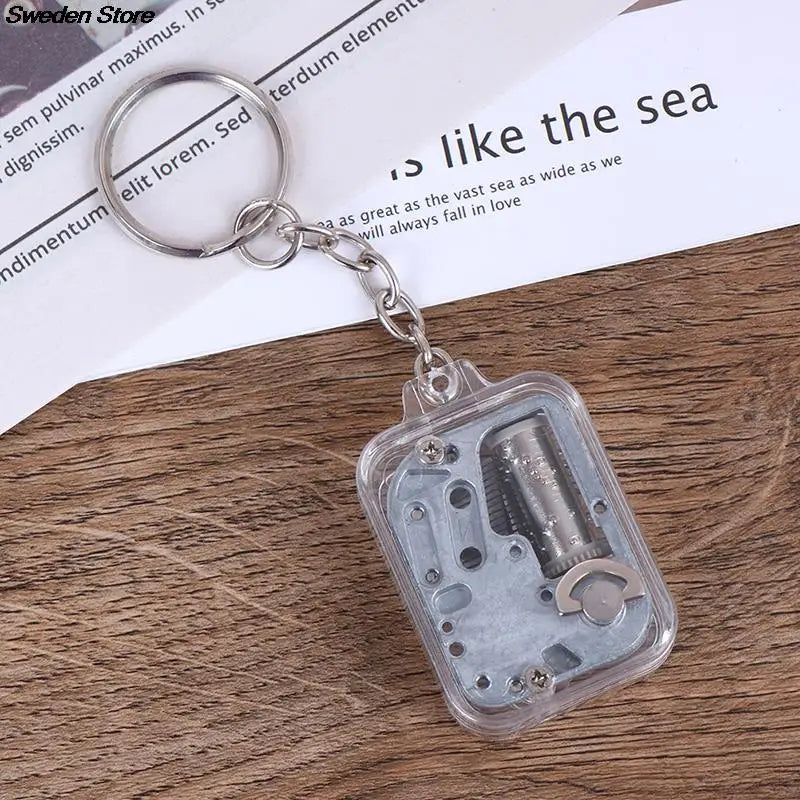 1PC Music Box Movement DIY Play Set Mechanical Metal Music Boxes Clockwork Keychain Gift Home Decor Random Music