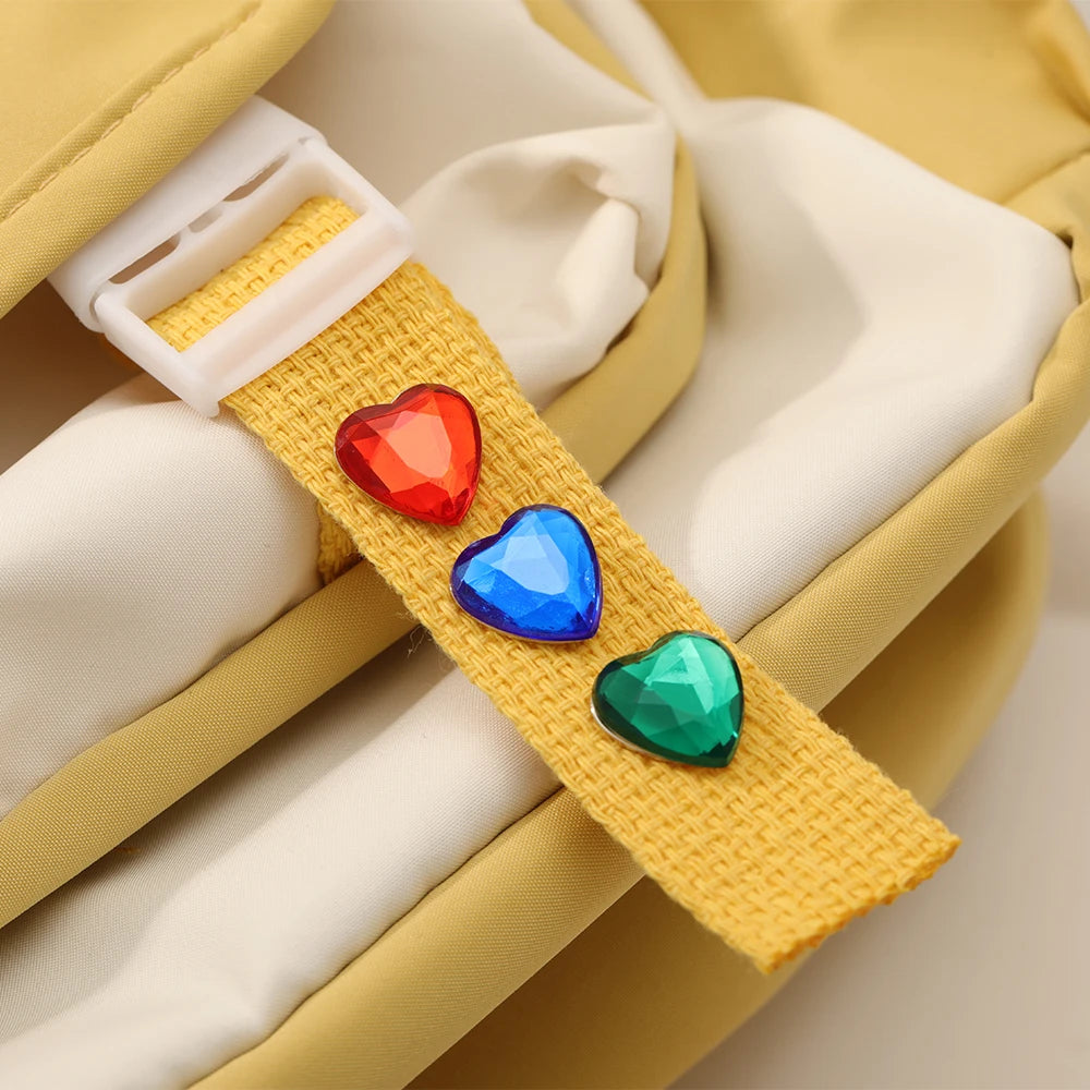 Wholesale Romantic Heart of the Ocean Brooches Blue Red Green Resin Crystal Pins For Women Girls Coat Blouse Bag Jewelry Gift