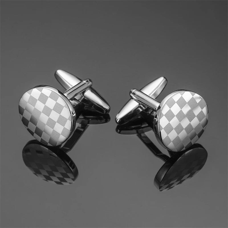 High quality men's French shirt cufflinks brand new fashion laser metal Chinese knot cufflinks manufacturer wholesale