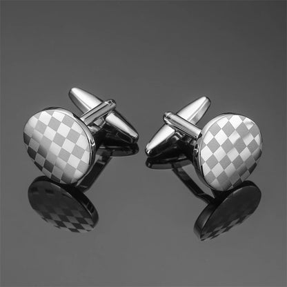High quality men's French shirt cufflinks brand new fashion laser metal Chinese knot cufflinks manufacturer wholesale