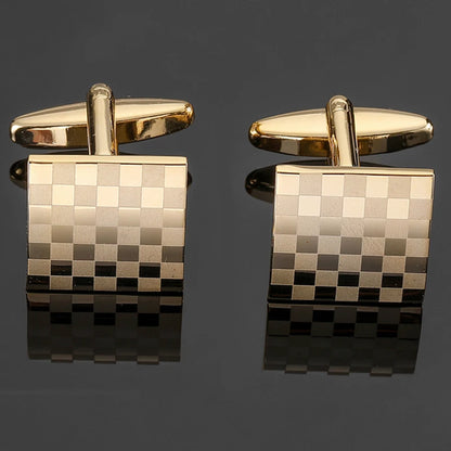 High quality men's French shirt cufflinks brand new fashion laser metal Chinese knot cufflinks manufacturer wholesale