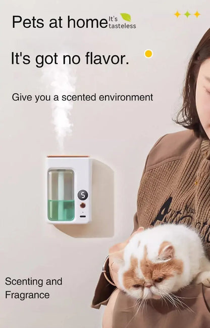 NEW Diffuser Aromatherapy Machine,Wireless Wall Hanging Portable Automatic Fragrance Spray Bathroom Toilet Deodorization