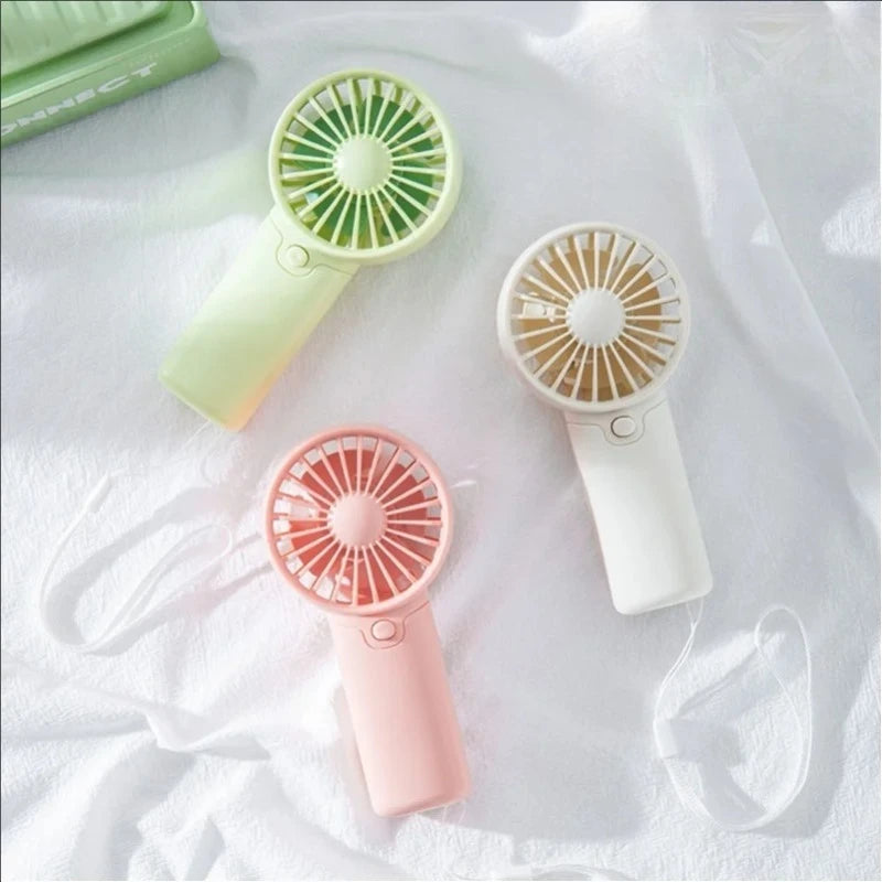 MEET SUN Portable Fan Convenient Creative Small Fan Pocket Hand-held Fan Lightweight AA Battery Handheld Mini Fan Air Coolers
