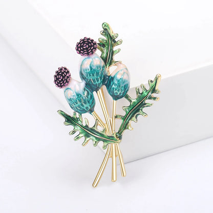 Pearl Lily of the Valley Flower Brooches for Women Enamel Berry Pin Plant Lapel Pins Office Party Funny Friend Gifts Accessories