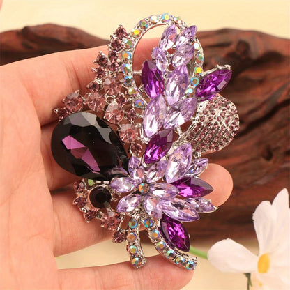 Baroque Luxury Floral Design Brooch for Men and Women, Jewelry Accessories, Wedding, Holiday, and Party Gift