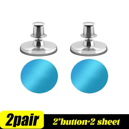 4Pairs Curtain Magnets Closure with Self-Adhesive Patch Keep Curtain Closed Bathroom Bedroom Magnetic Light-Blocking Buckle