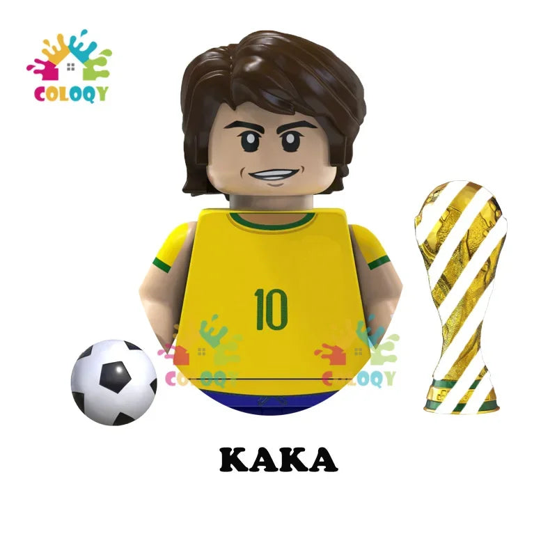 Kids Toys Football Stars Building Blocks Sport Player Mini Action Figures Toys For Boys Christmas Gifts