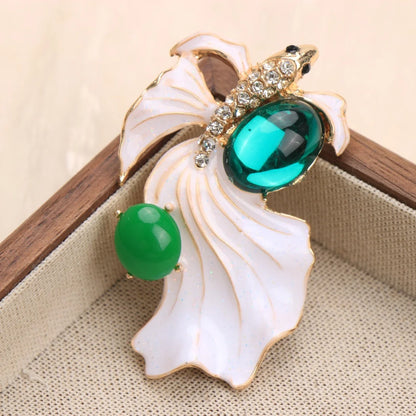 Baroque Luxury Beautiful Fish Design Brooch for Men and Women, JewelryAccessories, Wedding, Holiday, Party, Couple'sSurpriseGift