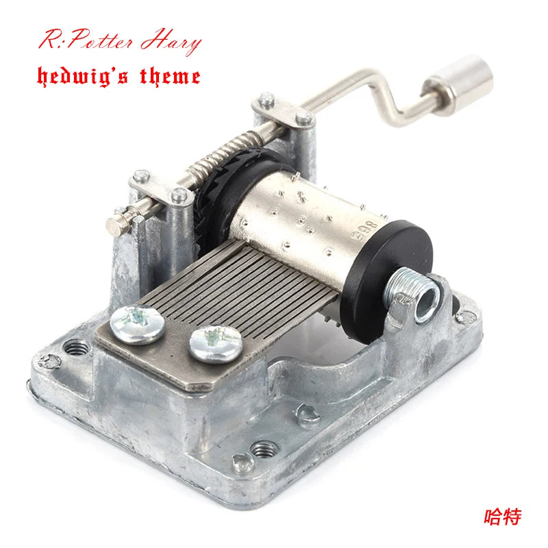 Hand-Cranked Music Box Movement Metal Rocker Mini Diy Gift Music Mechanical Decorative Collectibles For Girl Boy friend