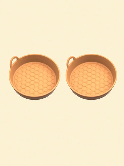 2Pcs Silicone Car Coasters - Non-Slip Heat-Resistant Design for Car Durable Eco-Friendly Spill-Proof Fits Most Cup Holders