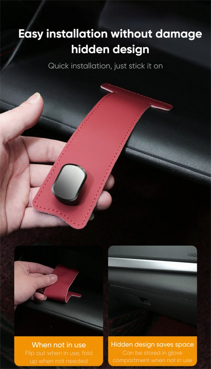 RazorRide Universal Car Passenger Glove Box Hooks Aluminum Alloy Hanging Hook Purse Bag Hat Hanger Holder Auto Interior Storage