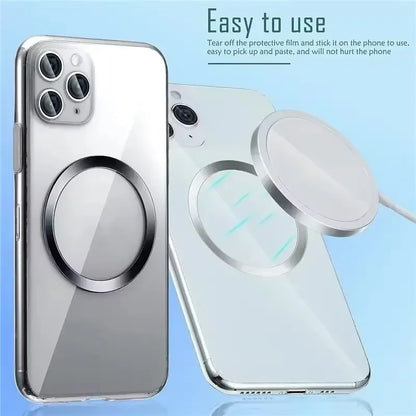 Universal Metal Rings Sticker for Magsafe Magnetic Wireless Charger for iPhone Samsung Xiaomi Car Phone Charger Plate Iron Sheet
