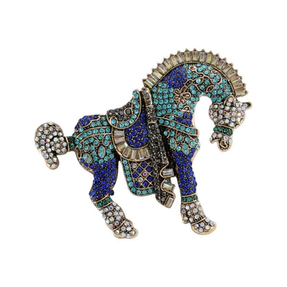 SKEDS Zodiac Horse Year Series Brooch High-End Luxury Chinese Style 2026 Birth Year Accessory Exquisite Animal Pin Gift