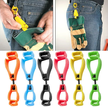 1PC Gloves Clip Hanger Safety Glove Holder Plastic Working Gloves Clamp Safety Work Gloves Guard Multifunctional Camping Tools